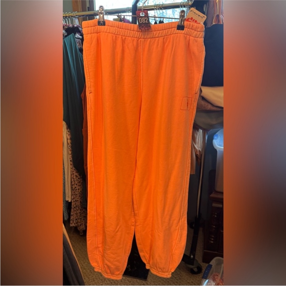 NWT Free People FP Movement All Star Solid Pants - melon papaya - medium - Picture 6 of 9